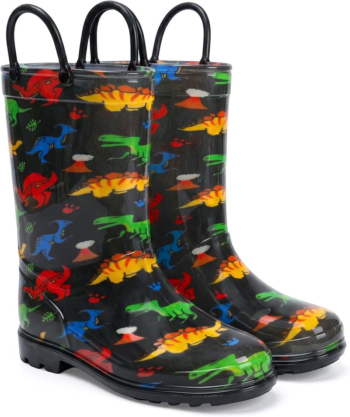 Kids Rain Boots For Boys Toddler Little Dinosaur Shark Rainboots