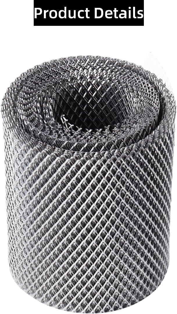 5 inch Gutter Guard Mesh Roll, Aluminum Gutter Screen Leaf Guard Rain Gutter Covers downspout Guard(50feet).