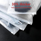 4 Mil 14''x18'' Heavy Duty Frosted Slider Zip Plastic Packaging Bags, Reclosable Zipper Poly Storage Bags for Pants
