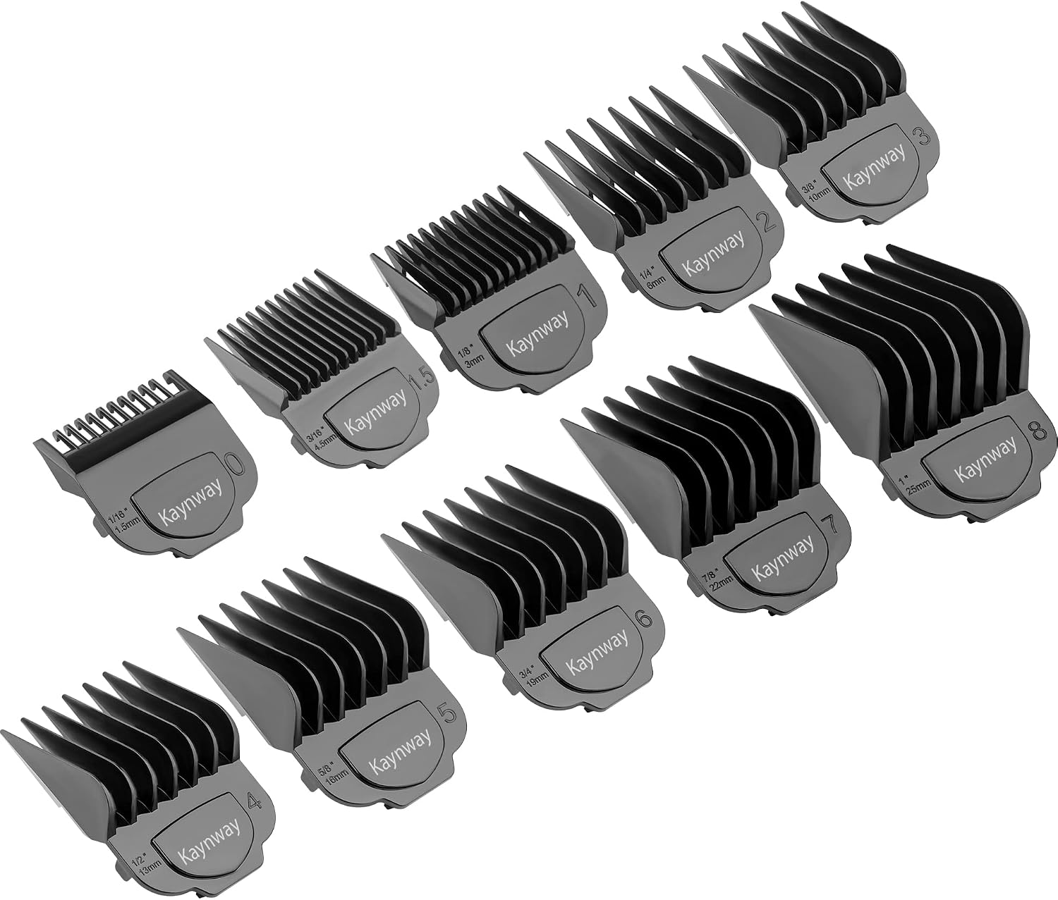 for Andis Master Clippers Magnetic Clipper Guards 10PCS-1/16 to 1" | Upgrade Professional Magnetic Clipper Guard Comb