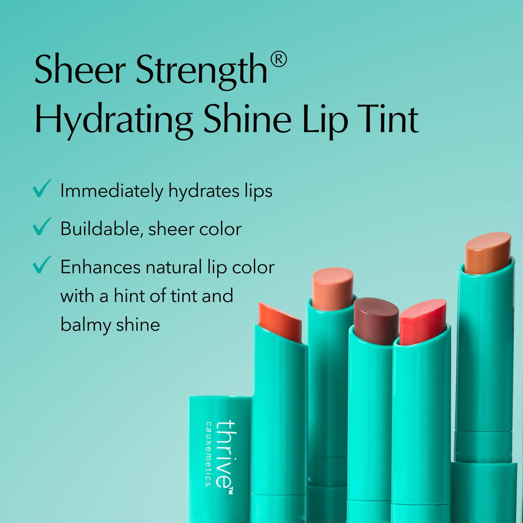 Sheer Strength Shine Lip Tint, Peach Taupe Shade
