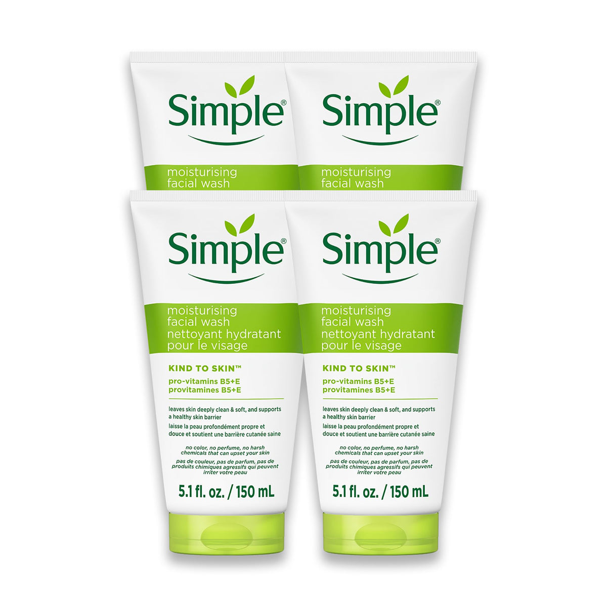 Kind To Skin Moisturizing Face Wash, 4 pc
