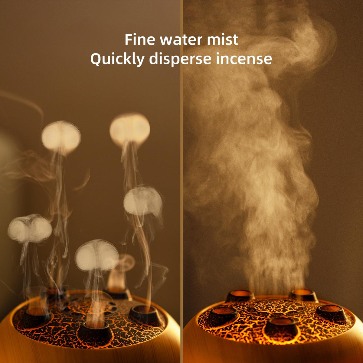Essential Oil Diffuser 250ML,Jellyfish Diffuser Air Humidifiers Sound Pickup Ultrasonic Aromatherapy Diffuser Remote