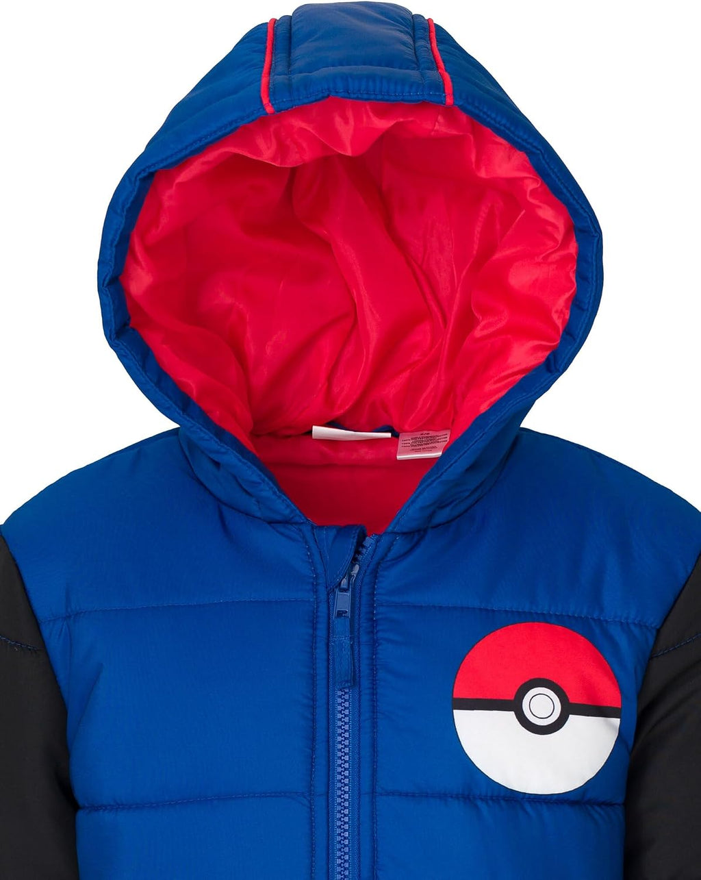 Pokemon Zip Up Winter Coat Puffer Jacket Little Kid to Big Kid