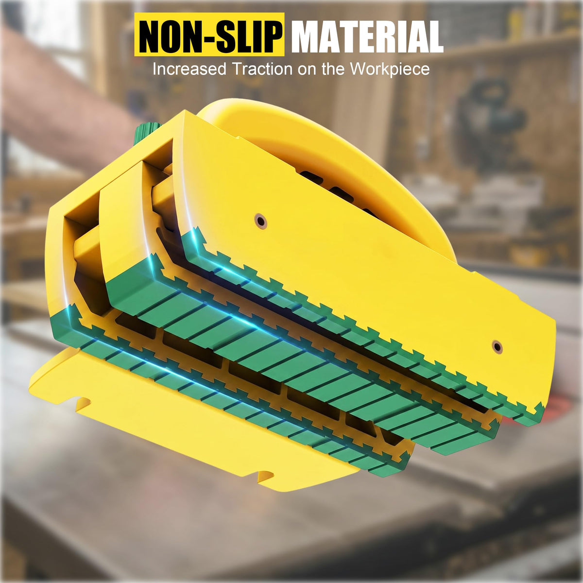 Table Saw Push Block, Anti-Kickback Hand Safety Tool for Woodworking
