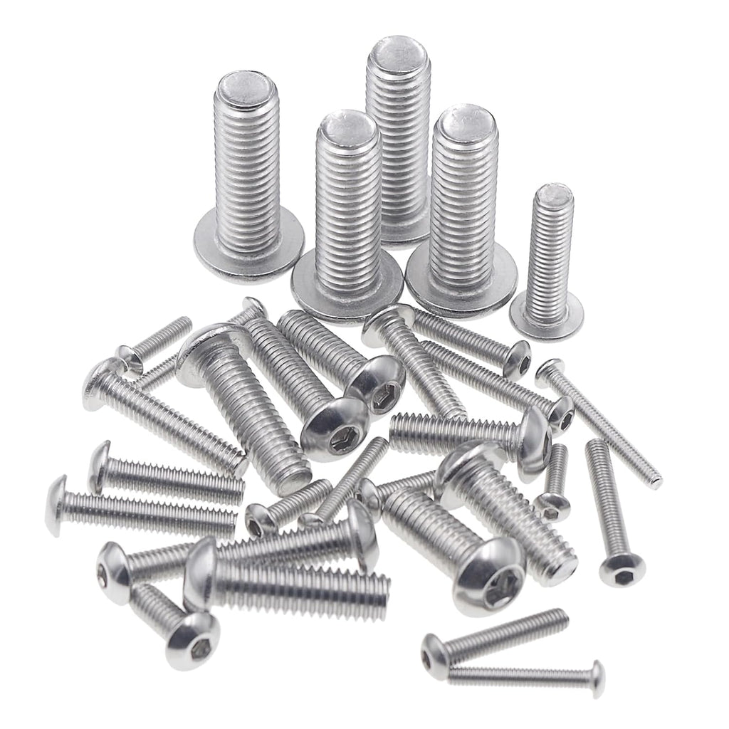Metric M2.5-M8 304 Stainless Steel Button Head Socket Cap Screw Kit