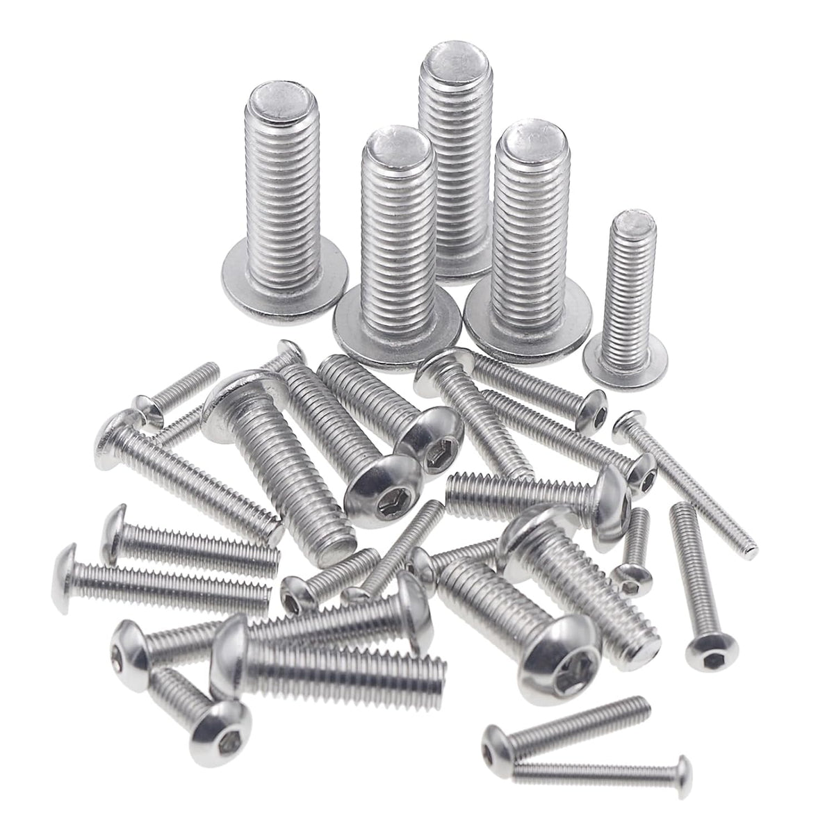 Metric M2.5-M8 304 Stainless Steel Button Head Socket Cap Screw Kit