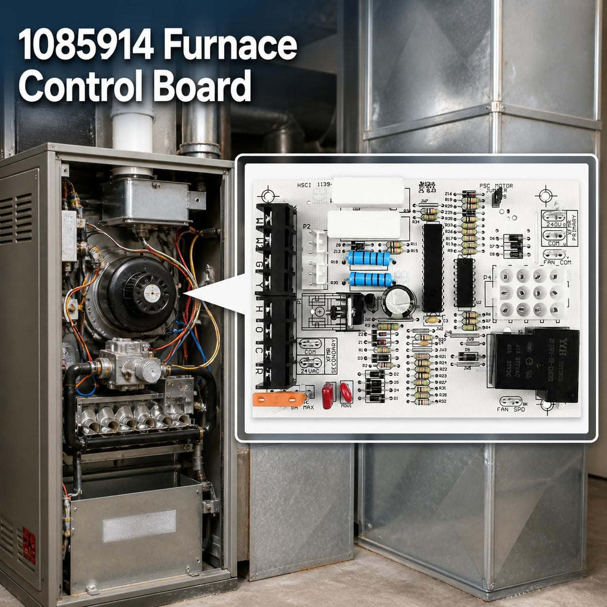 1085914 Furnace Control Board Replacement HQ1085914TX