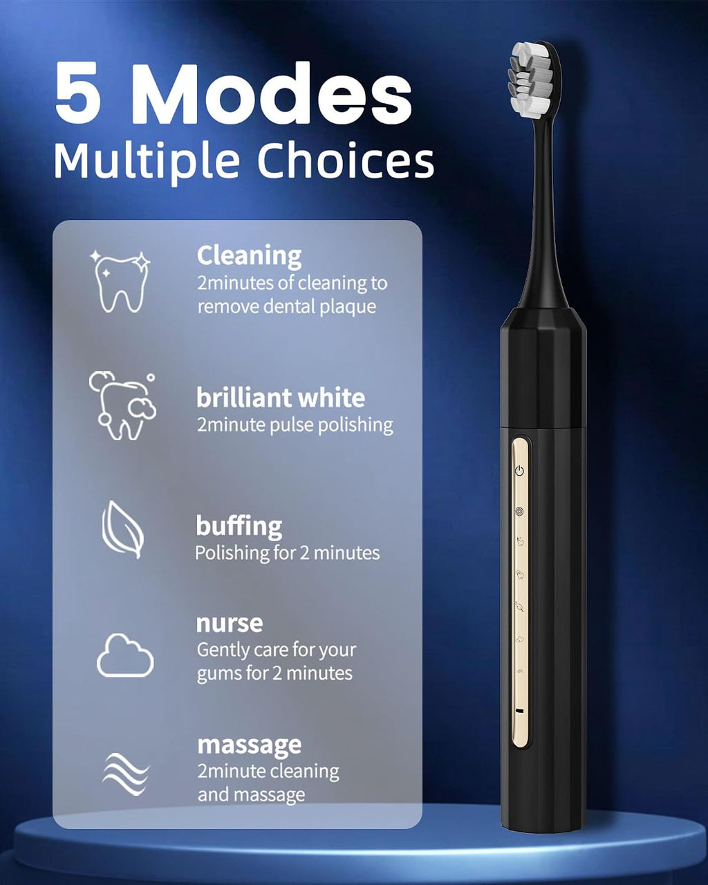 Water Flosser and Electric Toothbrush Combo,2-1 Oral Clean Kit, 5-Speed Sonic Electric Toothbrush & 4-Speed Portable