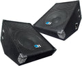 GH15M-Pair - Pair of 15 Inch Passive Wedge Floor / Stage Monitors 400 Watts RMS each - PA/DJ Stage, Studio, Live