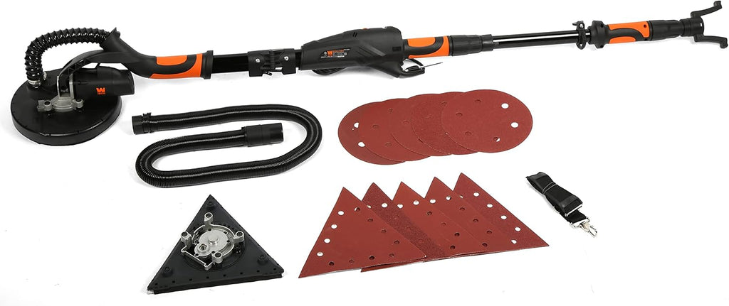 DW5084 5-Amp 2-in-1 Variable Speed Dual-Head Drywall Sander with 15-Foot Dust Hose , Black