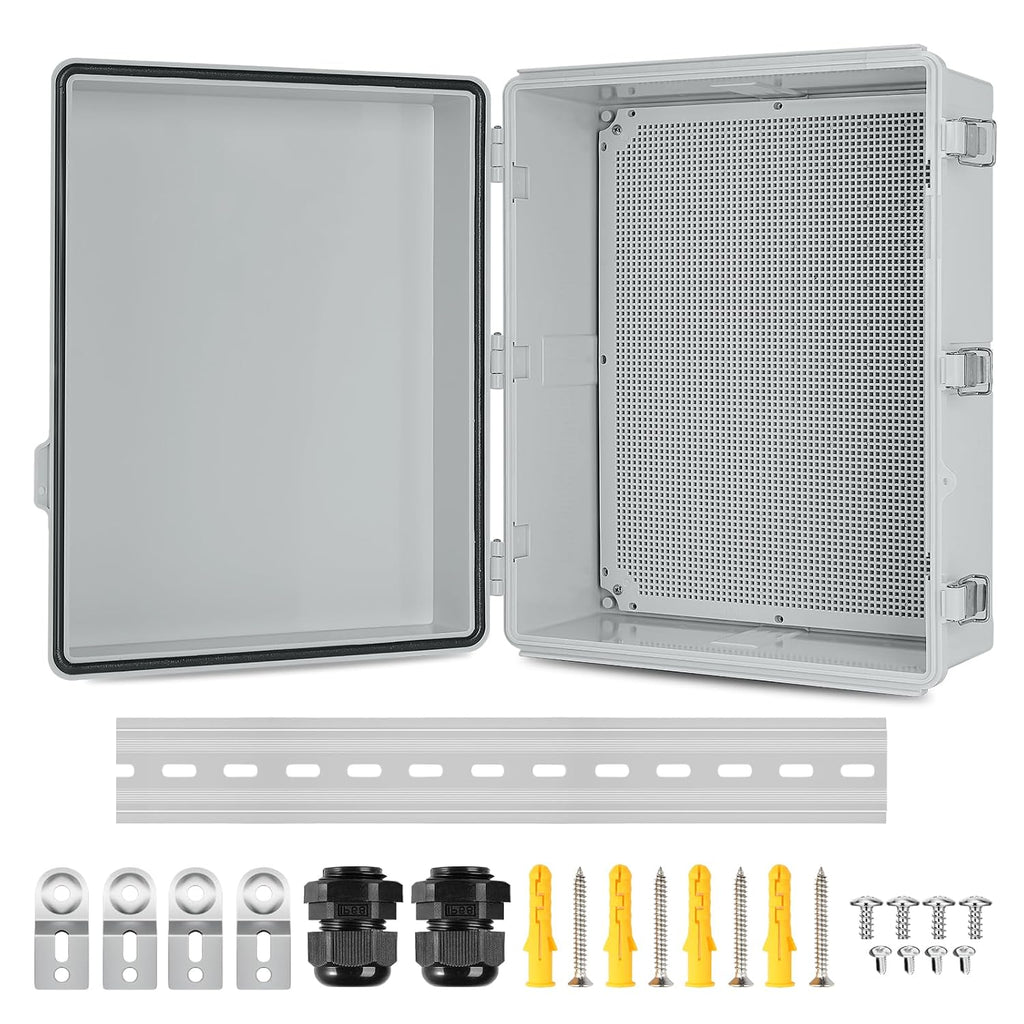 IP67 ABS Outdoor Electrical Junction Box Waterproof with Aluminum DIN Rail