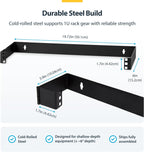 StarTech 1U Hinged Wall-Mount Patch Panel Rack, 6in, 17lb (WALLMOUNTH1)