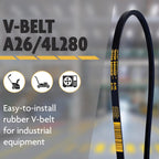 Top Drive A26/4L280, A/4L, Classic Wrapped V Belt, 1/2" x 28"