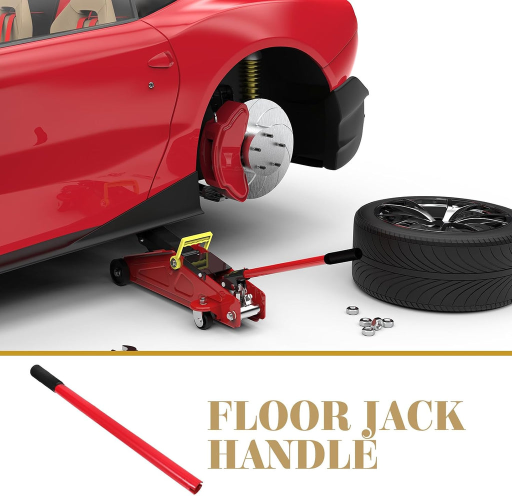 3 Ton Horizontal Hydraulic Jack Handle - Heavy Floor Jack Handle Replacement, Duty Replacement Pole Lever for Floor
