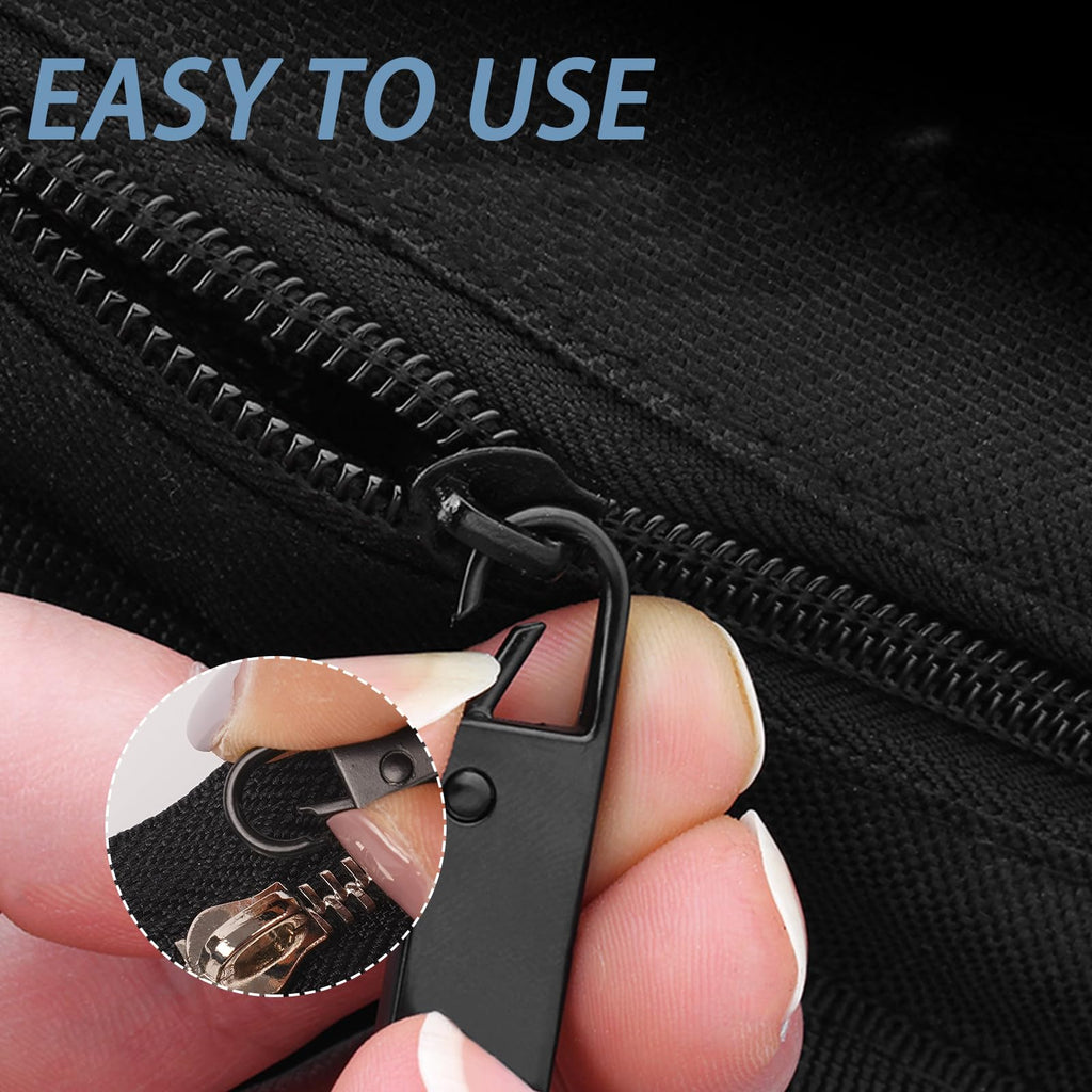 Zipper Pull Replacement Metal Zipper Handle Mend Tab Repair (6 PCS)