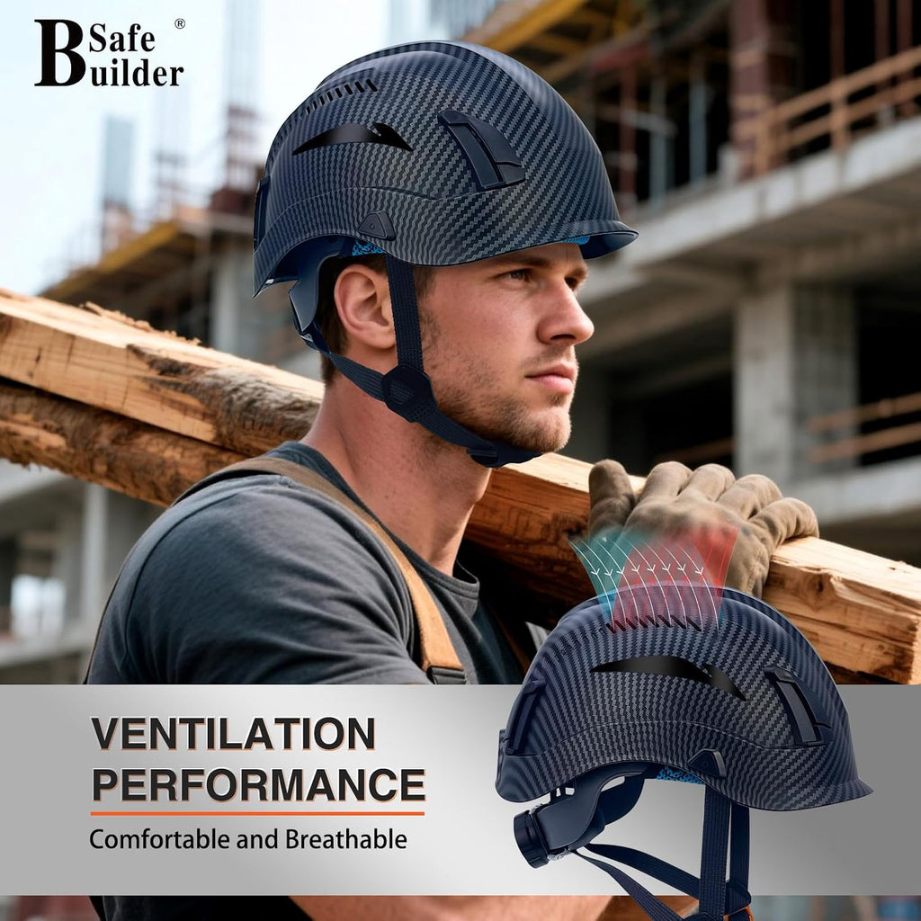 Safety Helmet Hard Hats Construction Head Protection 6-Point Suspension Lightweight Work Outdoor,Industrial ANSI