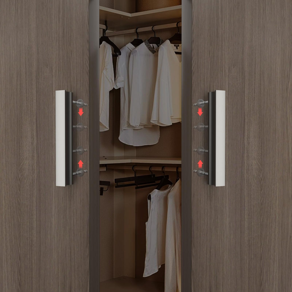 5 Pack Adjustable Brushed Nickel Cabinet Pulls 2" to 8.8" (51-224mm) Adjustable Hole Distance Drawer Pulls