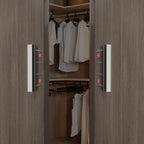5 Pack Adjustable Brushed Nickel Cabinet Pulls 2" to 8.8" (51-224mm) Adjustable Hole Distance Drawer Pulls