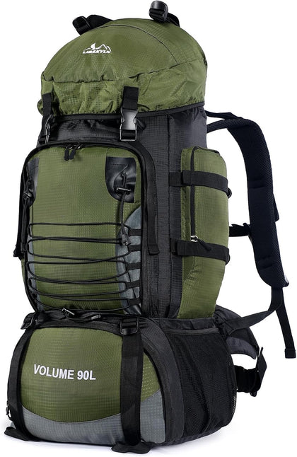 90L Hiking Backpack, Camping Travel Backpack with Rain Cover Lightweight Travel Daypack for Climbing Camping Touring
