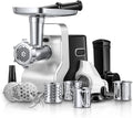 Electric Meat Grinder Heavy Duty - 5 in1 Meat Grinders for Home Use - 3000W Max Powerful - Sausage Stuffer with 3