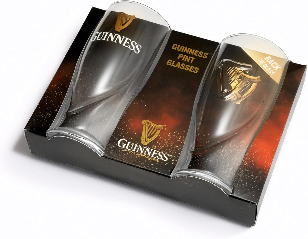 20oz Beer Glasses Twin Pack | Certified Official Merchandise | Ideal gift for Beer Lovers