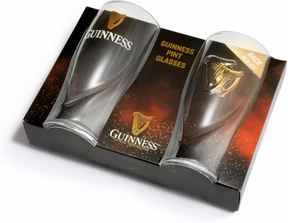 20oz Beer Glasses Twin Pack | Certified Official Merchandise | Ideal gift for Beer Lovers
