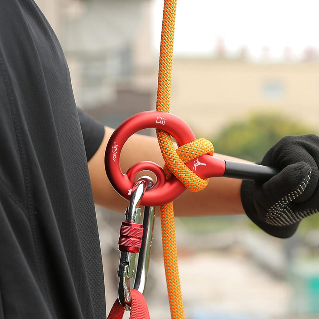 9 Rescue Figure, Upgrade 8 Descender Climbing Gear Downhill Equipment Easy Operation Rigging Plate Aluminum Alloy