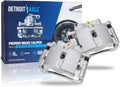 Detroit Axle - 2pc Rear Brake Calipers w/Bracket for Chevrolet Silverado | GMC Sierra 01-03/05-06 1500HD 99-04 2500