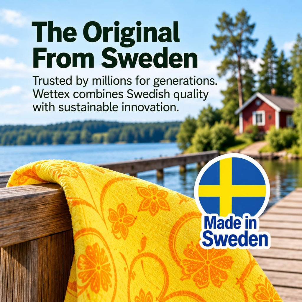 The Original 14 Pack Swedish Dishcloth for Kitchen - Eco Friendly Reusable Paper Towels - Assorted Dish Cloths for