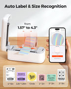 Bluetooth Thermal Label Printer, 4x6 Shipping Label Printer