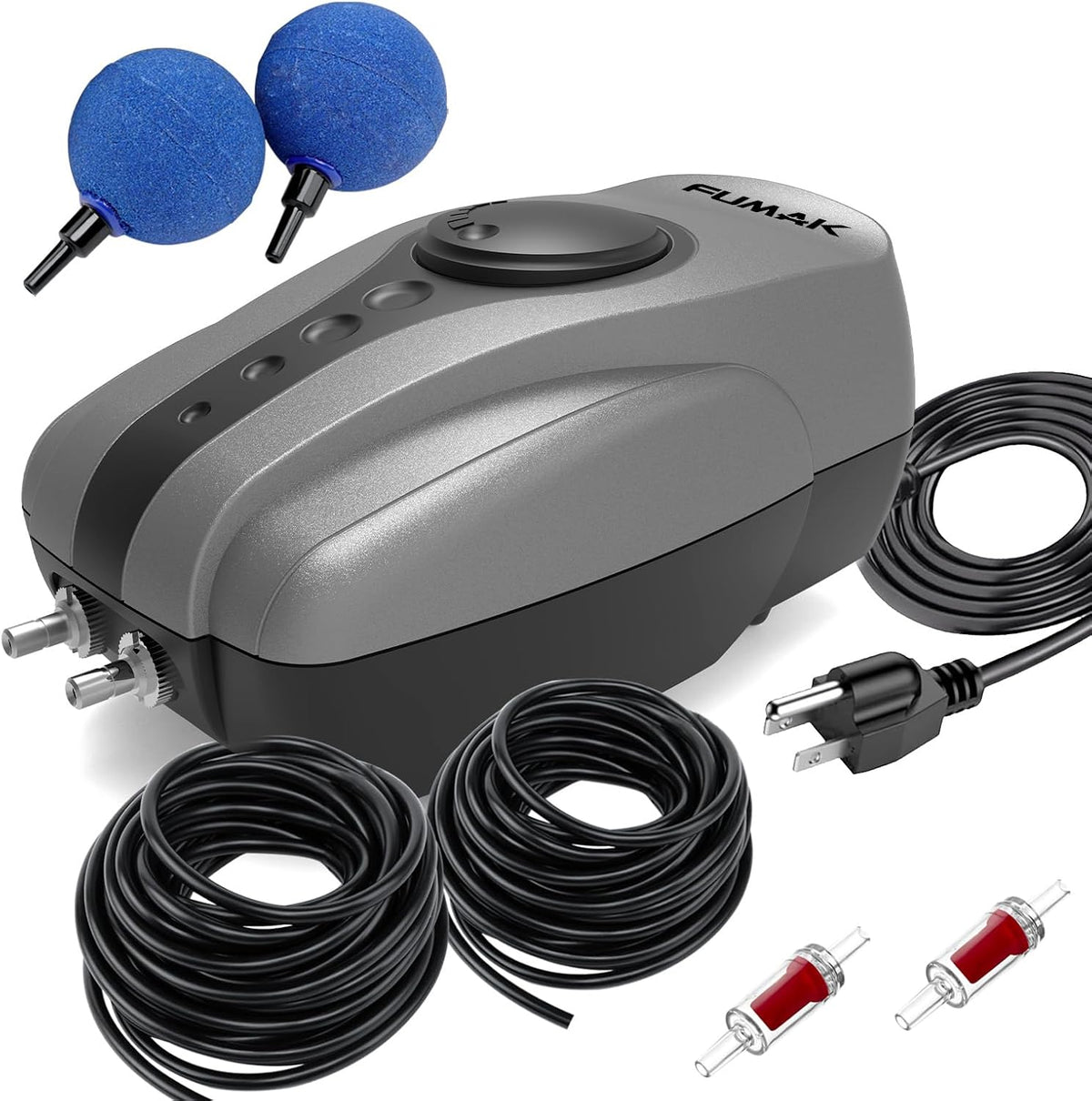All-in-One Flow Adjustable Pond Aerator with 2 Air Outlets