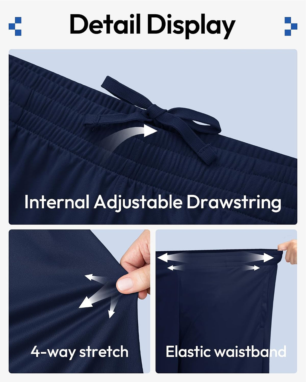 5 Pack Boys Basketball Athletic Shorts Quick Dry with Pockets | Moisture Wicking, Active Performance Shorts for Teen