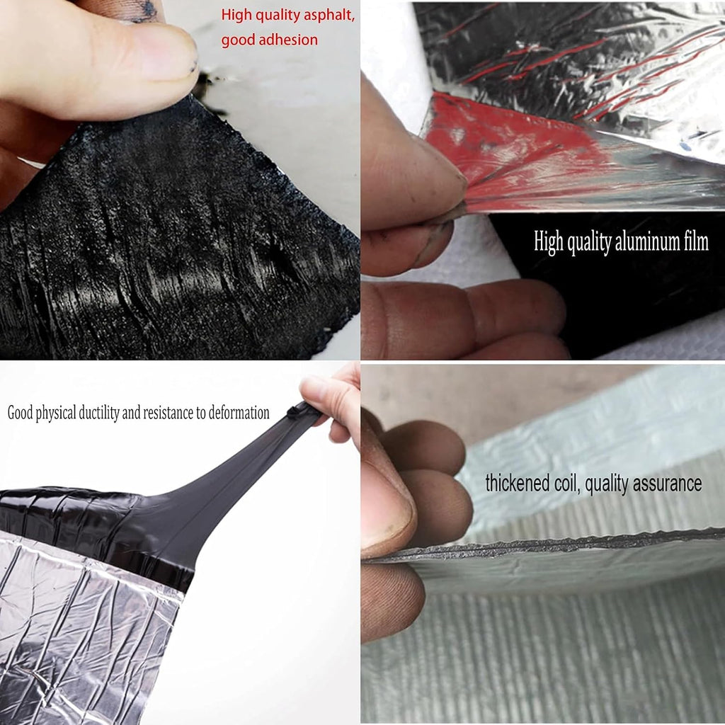Asphalt Roof Shingles Repair Tape, Self-Adhesive Sheds Roofing Felt, Waterproof Roof Protector Underlayment Roll