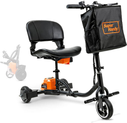 Passport Mobility Scooter for Adults- Foldable, 3 Wheel, Airline Travel Friendly - 13 Mile Range, Includes 2