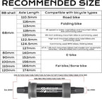 BUCKLOS Bike Square Taper Bottom Bracket - Replacement Bicycle Brackets
