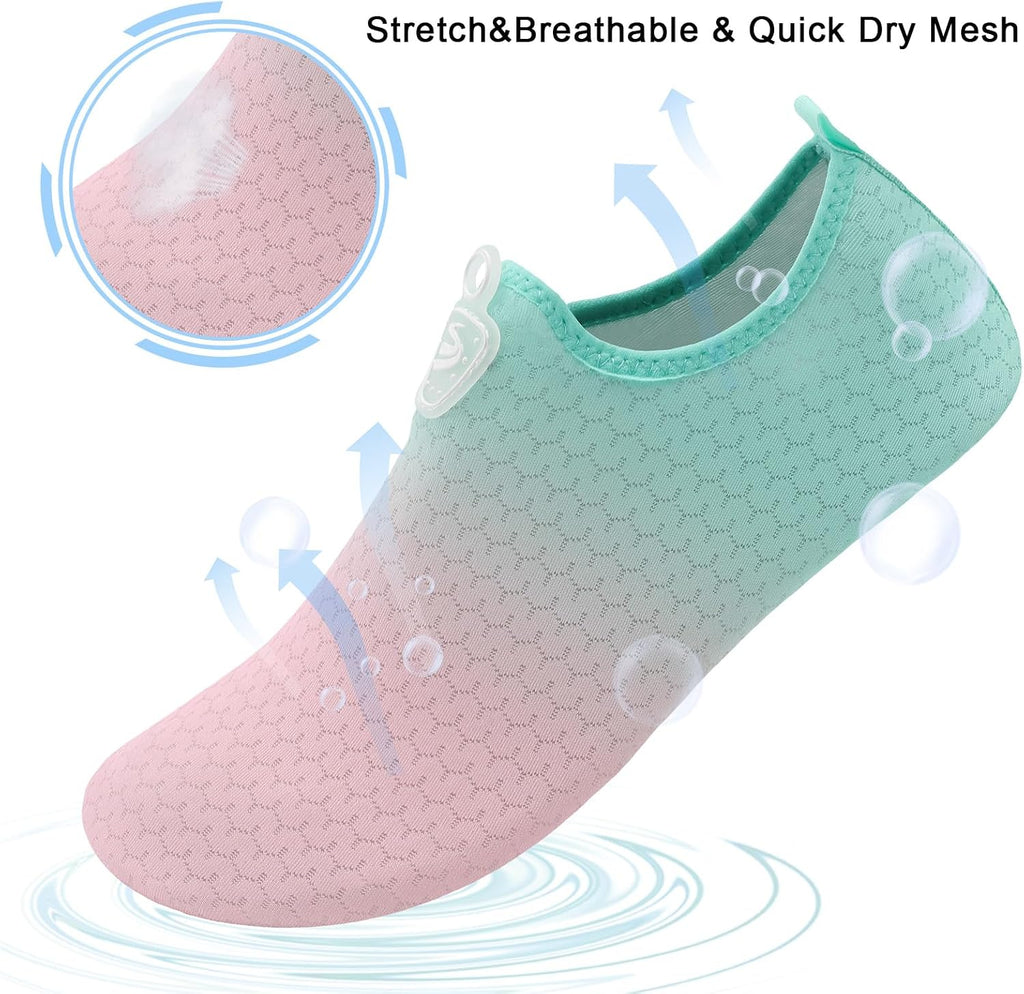 Womens Mens Water Shoes Quick Dry Beach Swim Shoes Barefoot Aqua Socks Outdoor Sand Socks for Pool River Diving