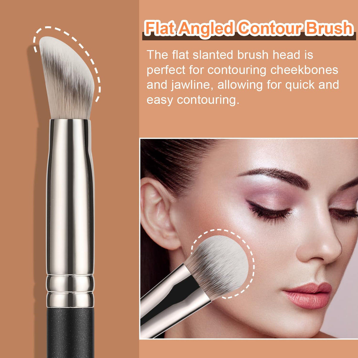 Under Eye Concealer Brush, Medium Cat Paw Brush Cover Dark Circles