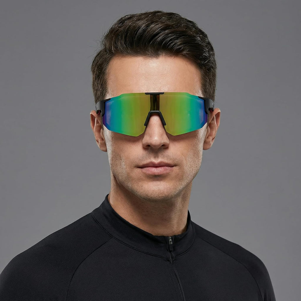 Polarized Sports Sunglasses for Men Women, Sunglasses for Teens Baseball, Biking, Cycling with UV400 Protection