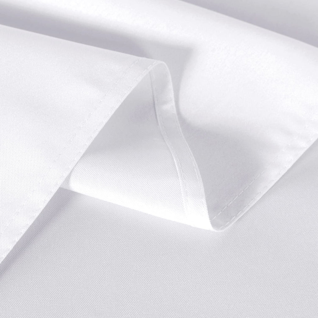 6 Pack White Table Cloth 90x156 Inch for 8 Feet Rectangle Tables