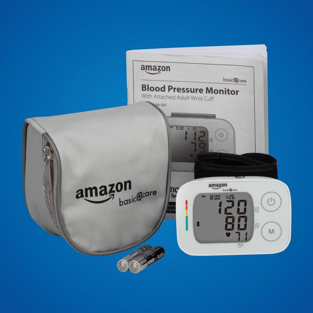 Wrist Blood Pressure Monitor - Digital BP Monitor with Large Display and Intelligent Inflation Technology