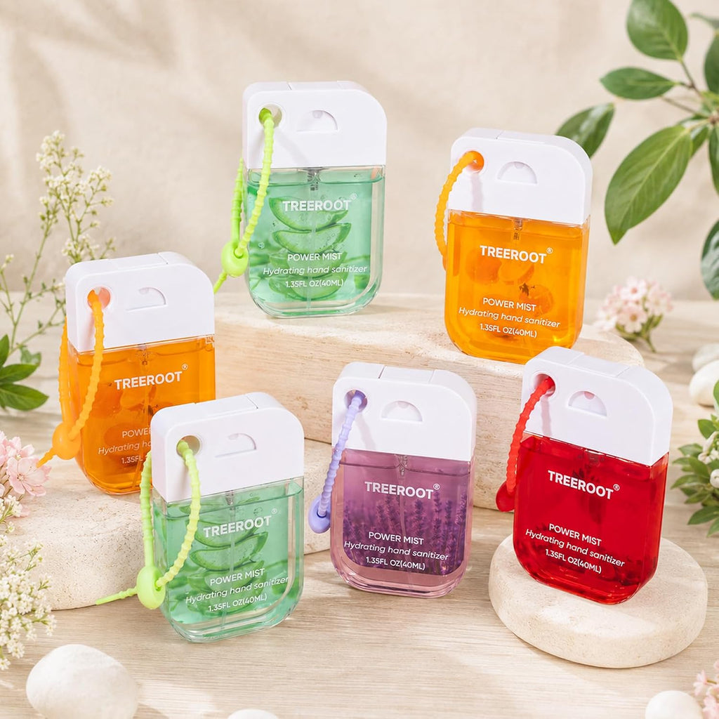 4 Pack Hand Sanitizer Spray, Hydrating Travel Size-Alcohol-Free