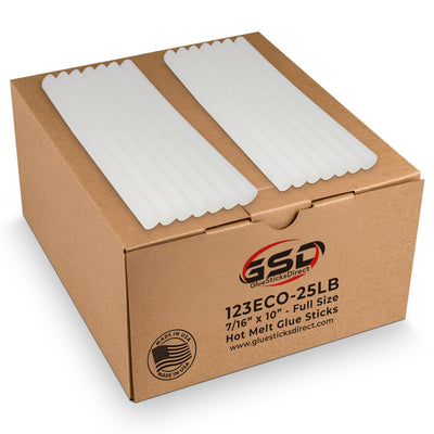 Economy Full Size Hot Melt Glue Sticks for Glue Gun - Bulk 10in Clear - Great for Art, Craft & Repairs - 7/16" X 10"