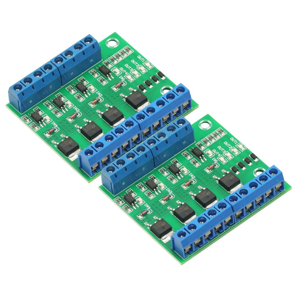 2 Pcs MOS FET F5305S 4 Channels Pulse Trigger Switch Controller PWM Input Steady for Motor LED 4 Way