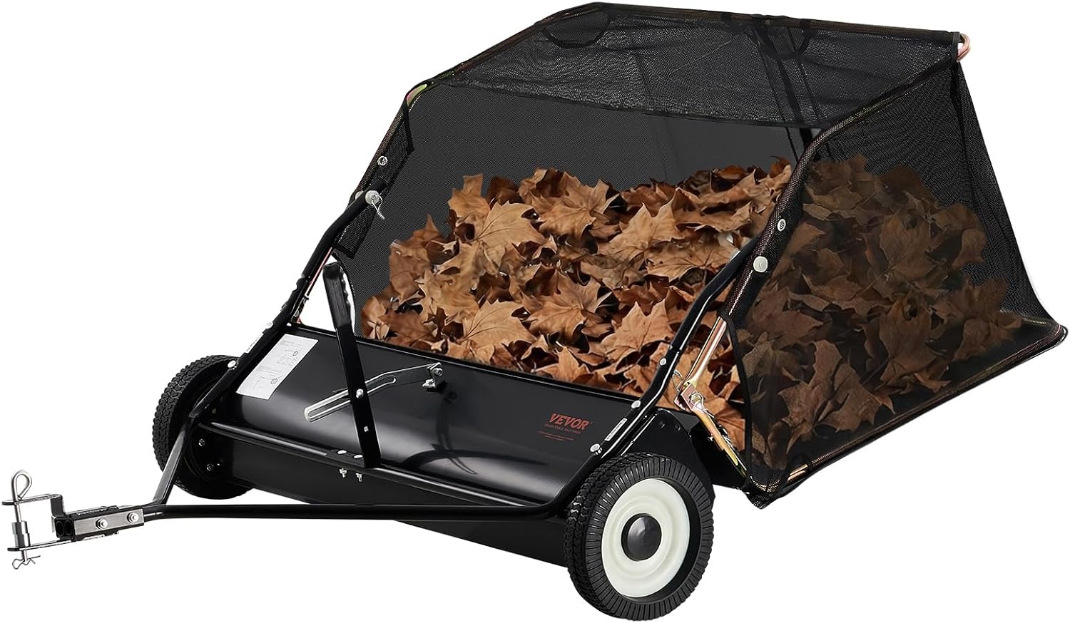 42" Tow-Behind Lawn Sweeper, 12 Cu. Ft. Hopper Leaf & Grass Collector