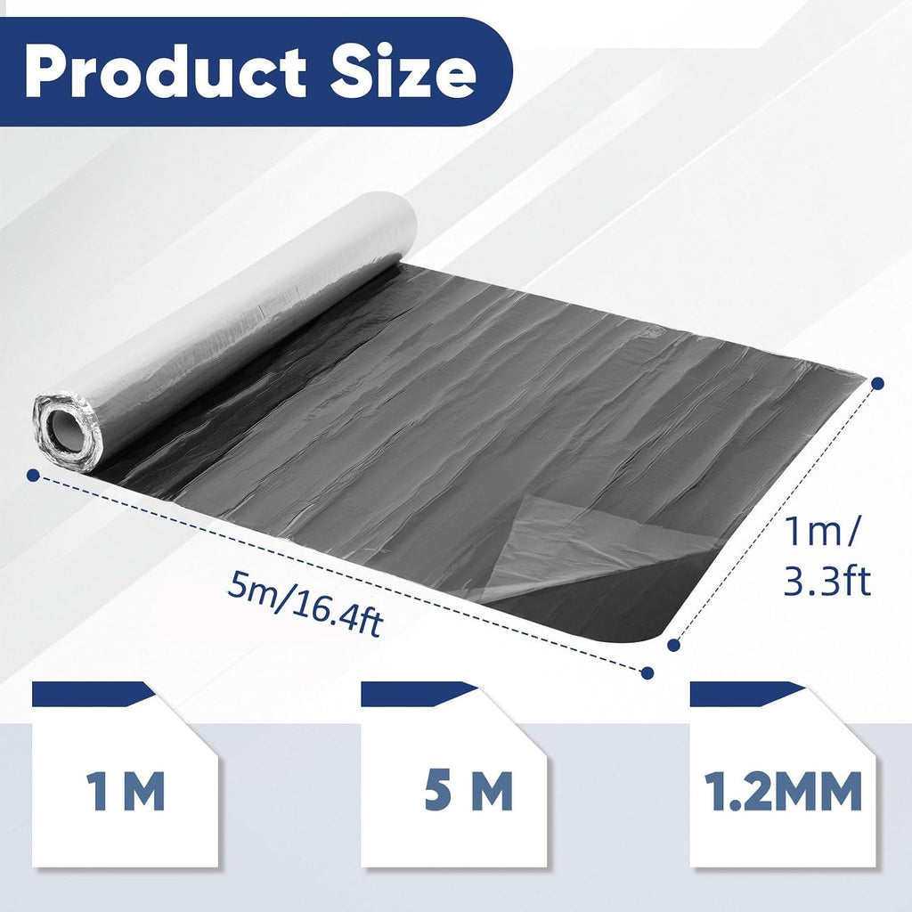Waterproofing Membrane 39.6in x 16.5ft Self-Adhesive Roofing Felt