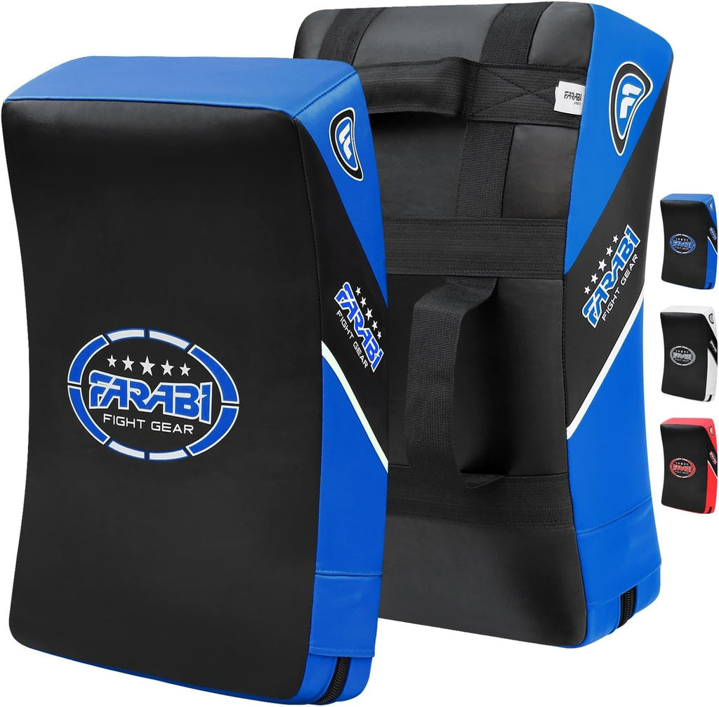 Kick Shield 20.5 inches Large Curved Muay Thai Kicking Shield Strike Pad MMA Punching Foot Target Boxing Training