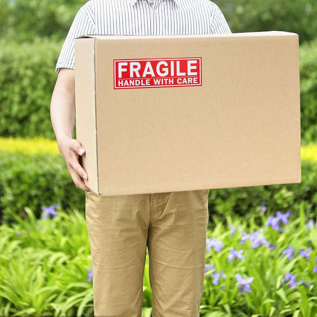 Fragile Stickers, Large Size 8 x2.7 in, Handle with Care