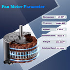 upmbzie K55HXJPM-9251 1/6 HP 825 RPM Condenser Fan Motor Compatible Replacement for US Motors