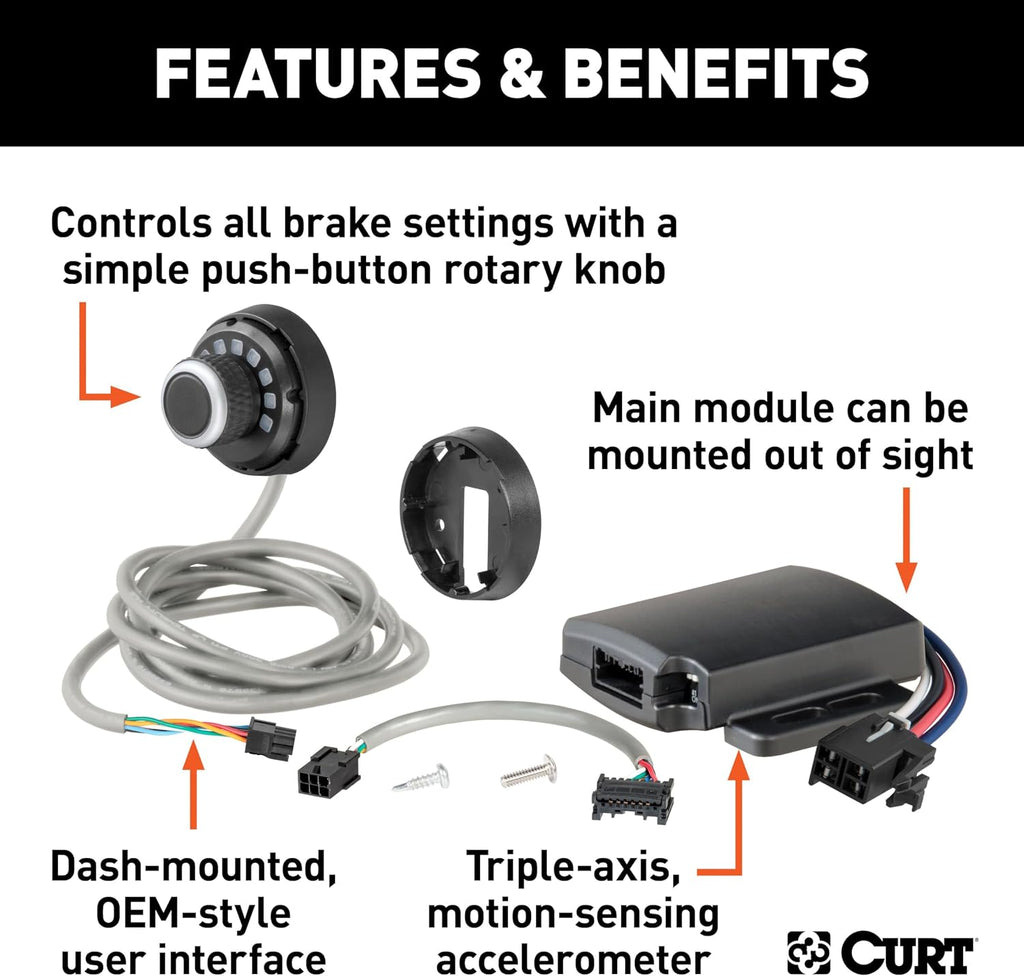 51170 Spectrum Proportional Trailer Brake Controller, Dash-Mount Knob